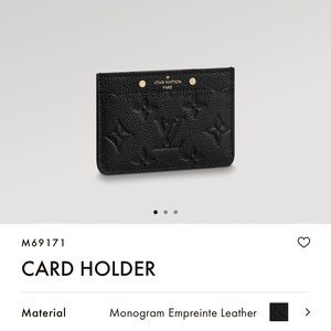 Brand new lv card holder